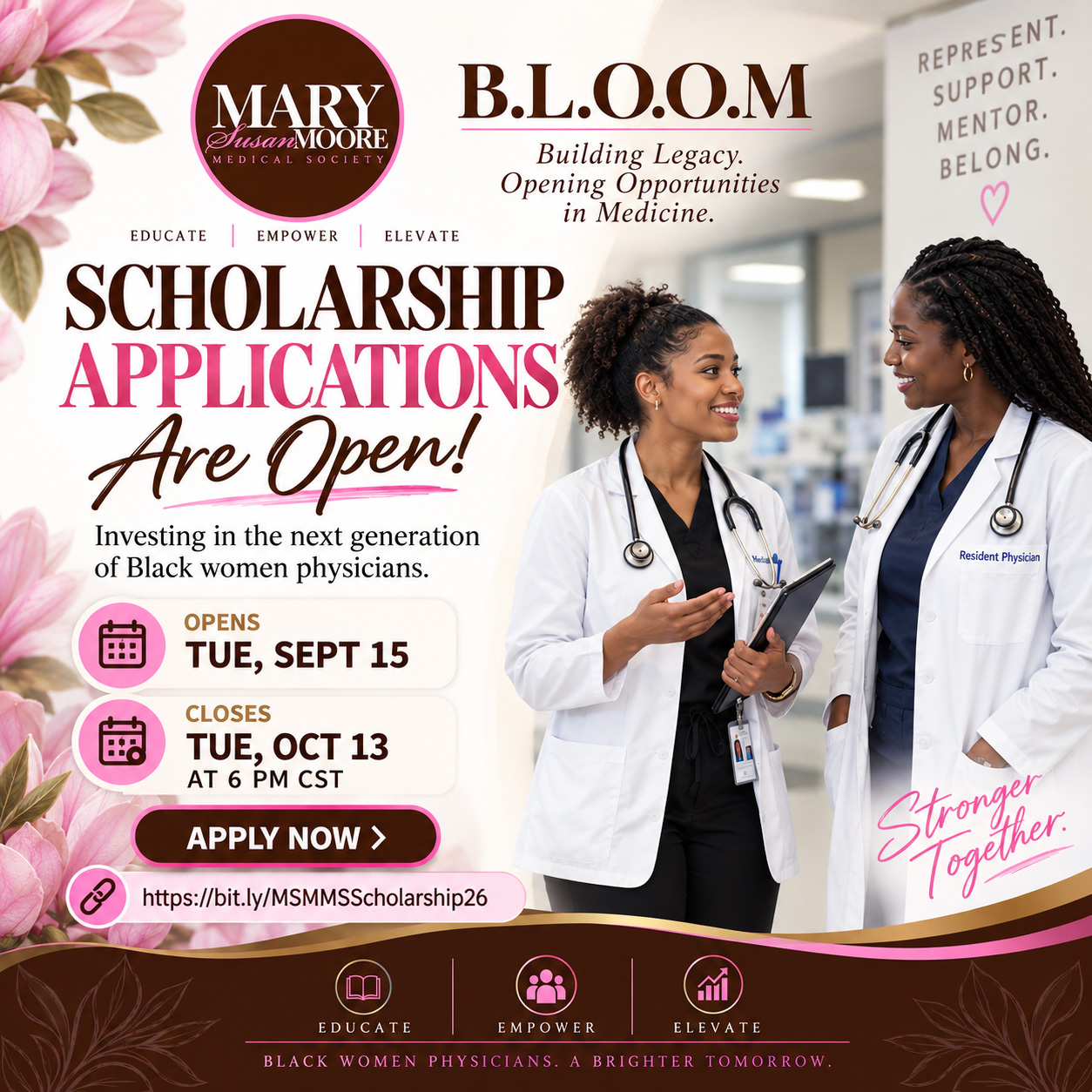 2026 MSMMS Scholarship Application Flyer